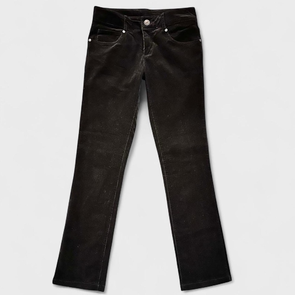 👖 UNITED COLORS OF BENETTON black velvet straight leg jeans
